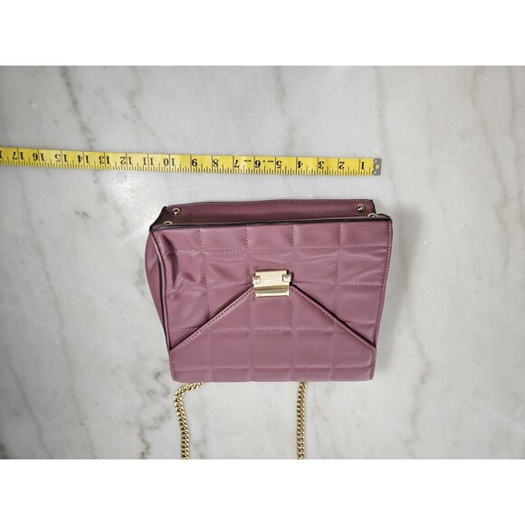 Pink Crossbody Woman Bag, Chain Golden Strap - Picture 8 of 10